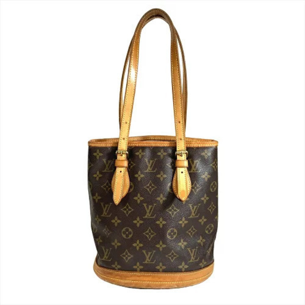Louis Vuitton Bucket Tote Bag Monogram Canvas Brown